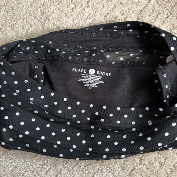 Shade & Shore Polka Dot High Waisted Bikini Bottoms Size medium - Picture 4 of 6